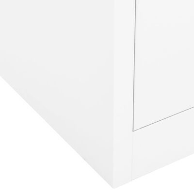 vidaXL Biuro spintelė, baltos spalvos, 90x40x102cm, plienas