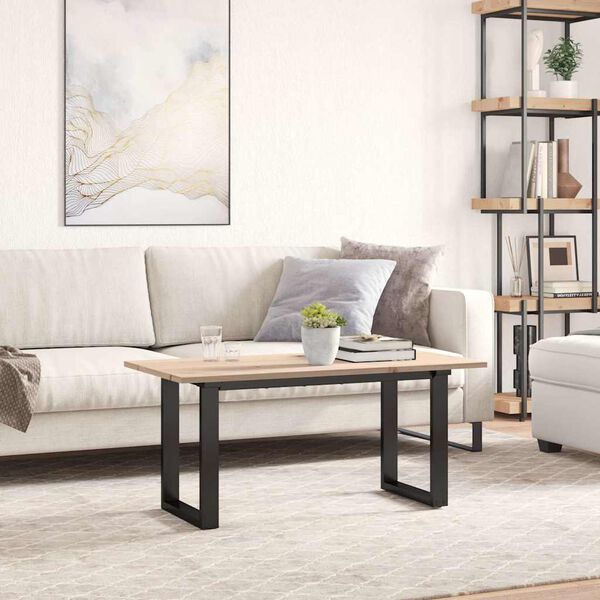 vidaXL Stalvir&scaron;is, 100x50x1,7cm, pu&scaron;ies medienos masyvas, stačiakampis