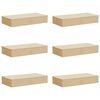 vidaXL Saugojimo dėžė 6 pcs Kreminė 100 x 50 x 18 cm