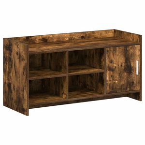 vidaXL Batu skrynia Dūminio ąžuolo 100 x 39,5 x 51 cm Apdirbta mediena