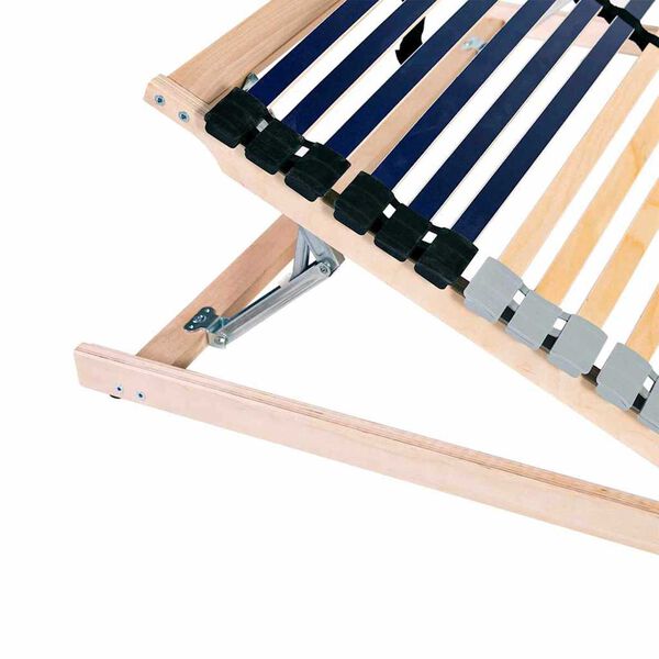 vidaXL Lamelinis lovos pagrindas Ruda 120 x 190 cm Kietas bukas medis