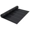 vidaXL Agroplėvelė nuo piktžolių ir &scaron;aknų, juoda, 1x10m, PP