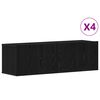 vidaXL TV spintelių komplektas 4 pcs Juodas ąžuolas 100 x 30 x 30 cm