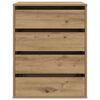 vidaXL Kampinė komoda su stalčiais, ruda, 60x41x76cm, mediena