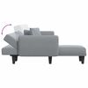 vidaXL L formos sofa-lova, &scaron;viesiai pilka, 275x140x70cm, audinys