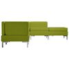 vidaXL Sofos komplektas, 6 dalių, žalios spalvos, audinys