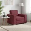 vidaXL Sofa Vyno raudona 100 x 77 x 82 cm audinys