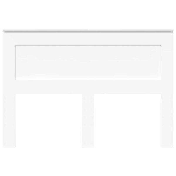 vidaXL Galvūgalis su galvūgalio Balta 140 cm Apdirbta mediena