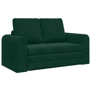 vidaXL Sofa lova Tamsiai žalia 148 x 71 x 83 cm Aksomas