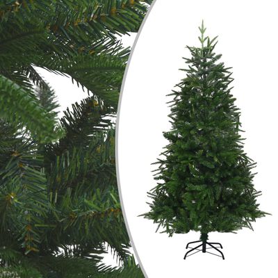 vidaXL Dirbtinė apšviesta Kalėdų eglutė, žalia, 210cm, PVC ir PE