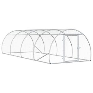 vidaXL Vi&scaron;tų būdas Sidabrinė 400 x 150 x 100 cm Galvanizuotas plienas