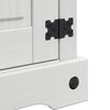 vidaXL Naktinis staliukas Balta 45 x 35 x 64 cm Kietos pu&scaron;ies mediena