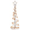 vidaXL LED Kalėdų eglutė su niekučiais 120 LED &Scaron;iltai Balta 180 cm