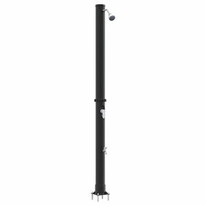 vidaXL Lauko saulės du&scaron;as 20 l PVC ir aliuminis Juoda