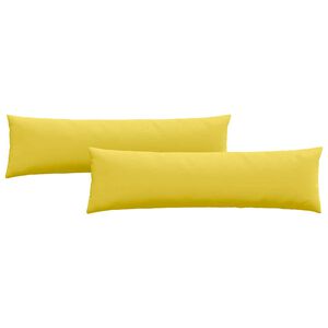 vidaXL Sofa Pagalvės 2 pcs &Scaron;viesi geltona 145 x 40 cm audinys