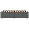 vidaXL Lovos rėmas be čiužinio, tamsiai pilkas, 90x200cm, audinys