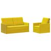 vidaXL Sofos komplektas 2 pcs Geltona Aksomas