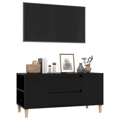 vidaXL Televizoriaus spintelė, juodos spalvos, 102x44,5x50cm, mediena