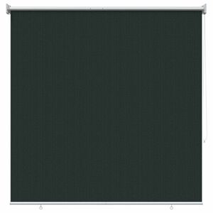 vidaXL Lauko roletai 90% UV blokavimui Tamsiai žalia 140 x 140 cm HDPE