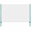 vidaXL Tinklinė tvora i&scaron; vielos su stulpais, žalios sp., 25x2 m