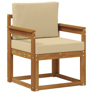 vidaXL Lauko sofa Tvirta akacijos mediena ir poliesteris Natūrali