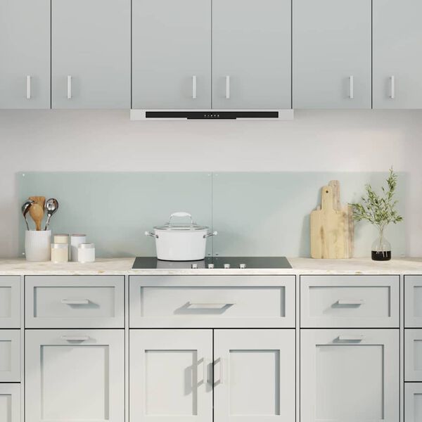 vidaXL Virtuvės užpakalinė plokštė 2 pcs Balta 90 x 40 cm