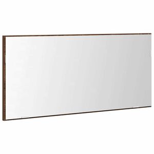 vidaXL Veidrodis ruda ąžuolo 80 x 37 cm Stiklas ir inžinerinė mediena