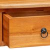 vidaXL Konsolinis stalas su stalčių Natūrali 50,5 x 30 x 75,5 cm