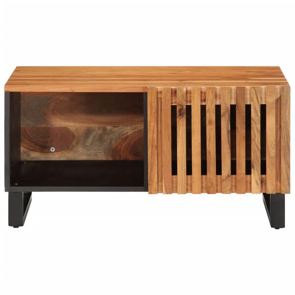 vidaXL Kavos staliukas, 80x51x40cm, akacijos medienos masyvas