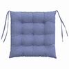 vidaXL Sėdynių pagalvėlės 2 pcs Džinsinės mėlynos 40 x 40 x 6 cm