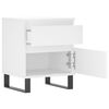 vidaXL Naktinės spintelės, 2vnt., baltos, 40x35x50cm, apdirbta mediena