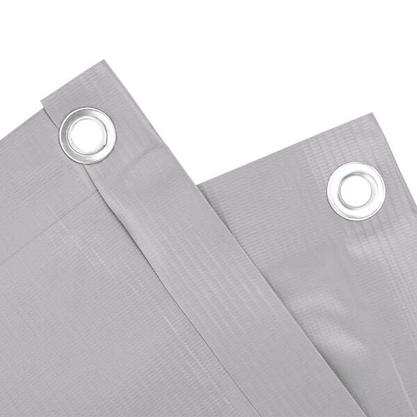 vidaXL Privatumo suteikianti balkono pertvara, pilka, 600x75cm, PVC