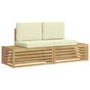 vidaXL Lauko sofos komplektas Balta 182,5 x 63 x 73 cm Poliesteris