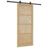 vidaXL Slankios durys Natūrali ir juoda 86 x 198,5 cm
