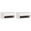 vidaXL Naktinis staliukas 2 vnt. Balta 50 x 32,5 x 24 cm