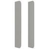 vidaXL Galvūgalis su auselėmis, pilkas, 83x16x118/128cm, audinys