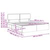 vidaXL Lovos rėmas Sonoma 200 x 200 cm Kietos pu&scaron;ies mediena