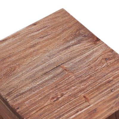 vidaXL Kavos staliukas, 30x30x30cm, perdirbtos medienos masyvas
