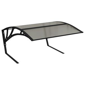 vidaXL Roboto vejapjovės garažas, juodas, 80x101x46 cm