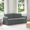 vidaXL Sofa 180cm Tamsiai pilka Metalas