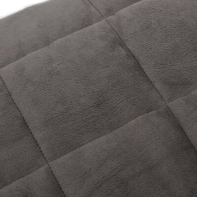 vidaXL Sunki antklodė, pilkos spalvos, 200x200cm, audinys, 13kg
