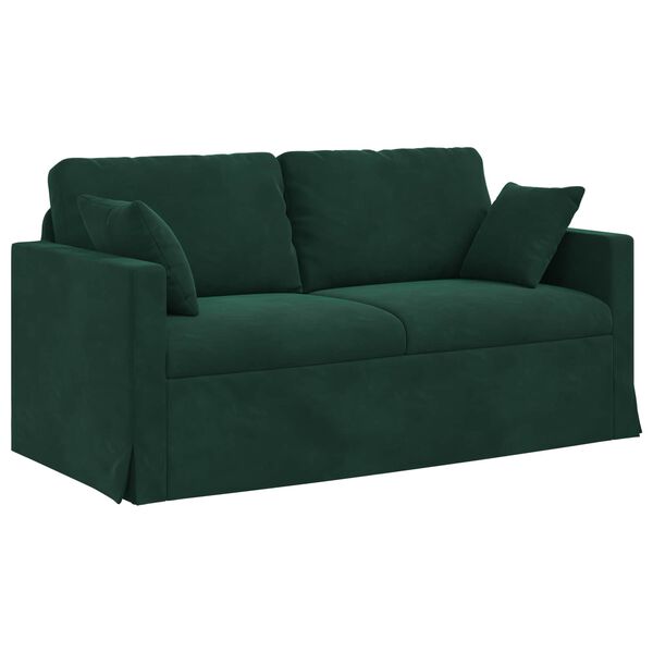 vidaXL Sofa Tamsiai žalia Bendri matmenys: 158 x 78 cm (P X G x A)