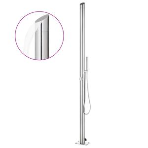 vidaXL Sodo du&scaron;as, 220cm, nerūdijantis plienas