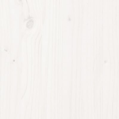 vidaXL Lovos rėmas, baltos spalvos, 100x200cm, medienos masyvas