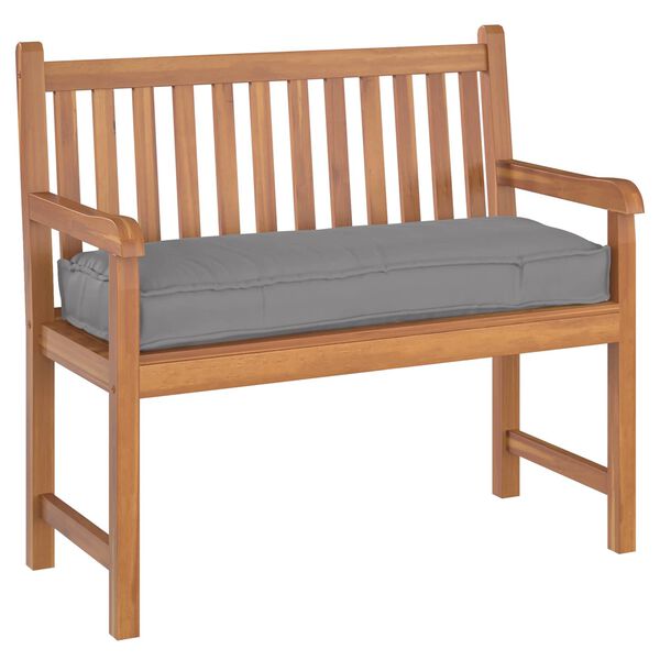 vidaXL Pagalvėlė Pilka 110 x 40 x 8 cm Oksfordo audinys