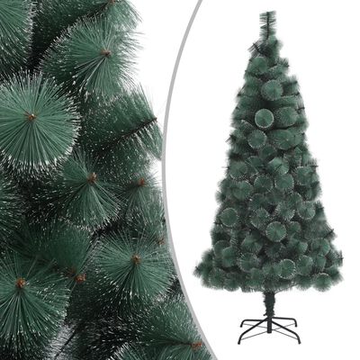 vidaXL Dirbtinė Kalėdų eglutė su LED/žaisliukais, žalia, 150cm, PVC/PE