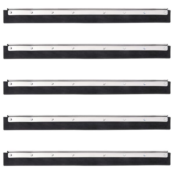 vidaXL Grindų valytuvo galvutės, 5vnt., 60,5x2x5cm plienas ir guma