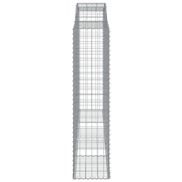 vidaXL Išlenktas gabiono krepšys, 300x50x200/220cm, geležis