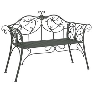 vidaXL Sodo suolas 2-Vietų skaičius 130 x 47 x 90 cm Plienas