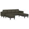 vidaXL Svetainės sofa 3 vnt. Armijos Žalia